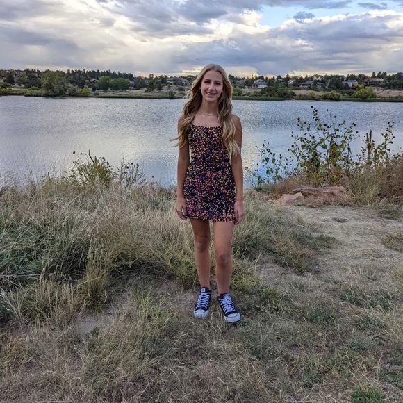 Nordstrom Dresses & Skirts - Black color-shift hoco dress